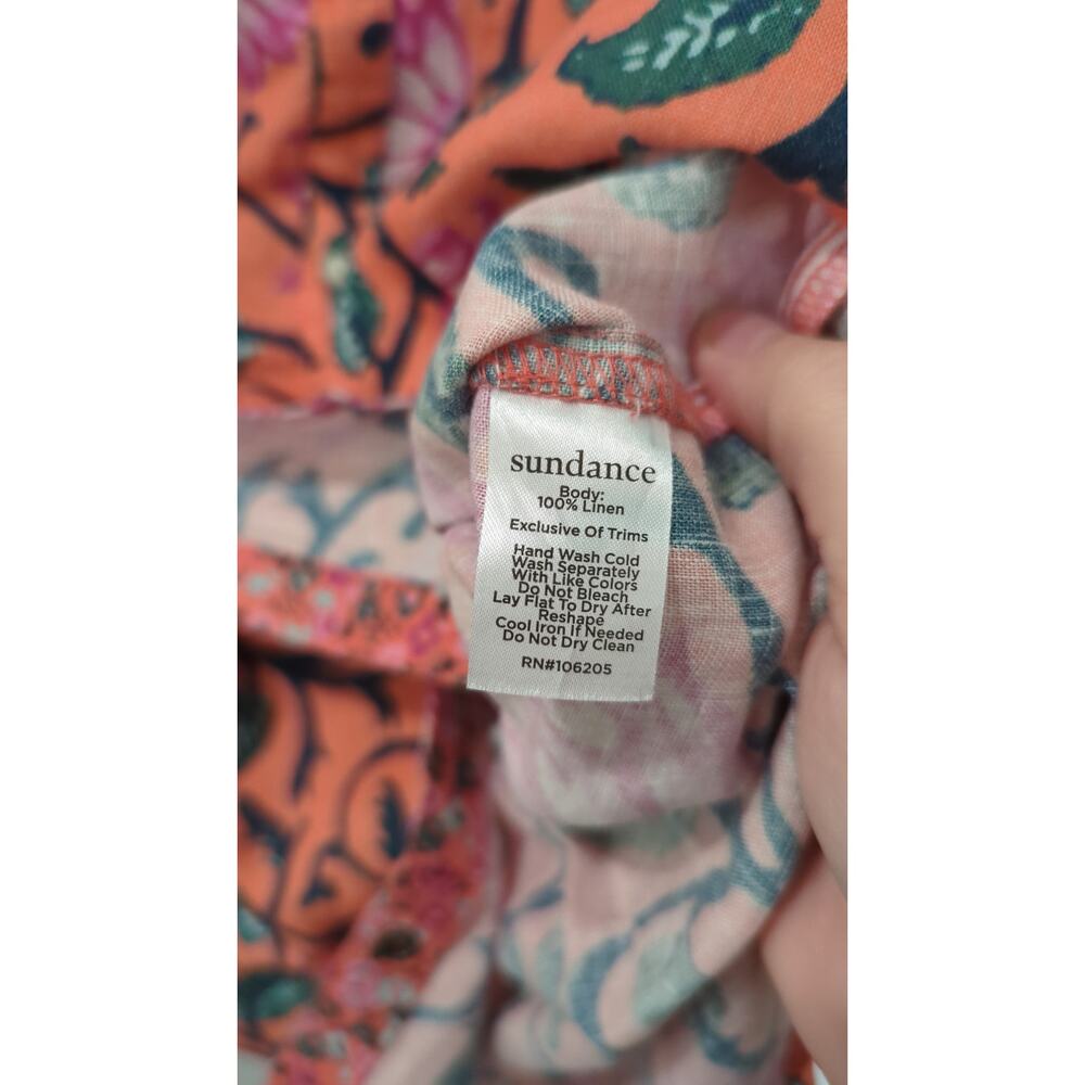 NWOT Sundance Willow Floral Linen Shirt - Picture 6 of 6